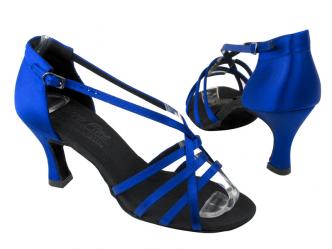 dansschoenen fel blauw satijn  